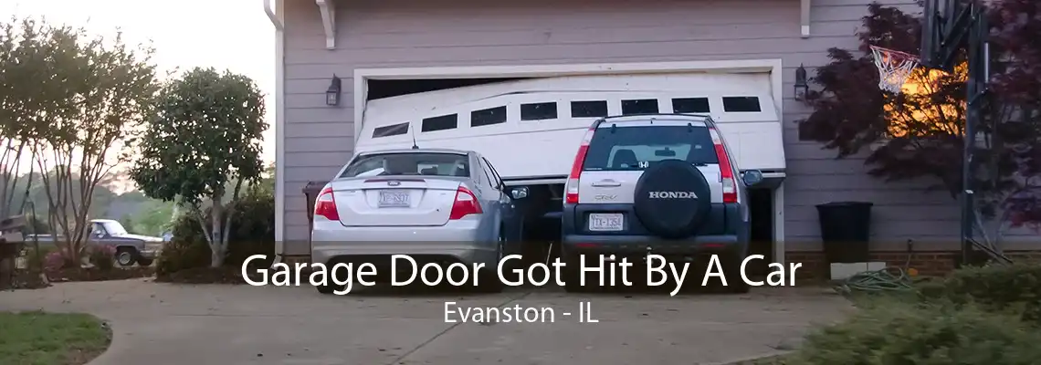 Garage Door Got Hit By A Car Evanston - IL