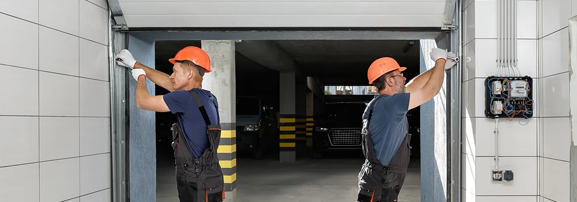 Wooden Garage Door Frame Repair in Evanston, Illinois